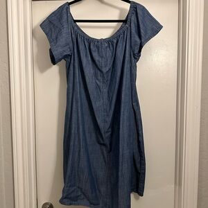 Lane Bryant Blue Flutter Sleeve Sundress